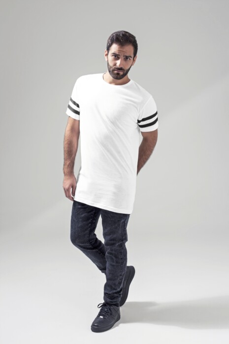 LS - Fashion T-Shirts | Ringer &amp; Kontrast - Build Your Brand - Stripe Jersey Tee - BY032