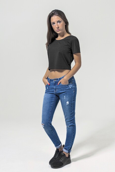 LS - Fashion T-Shirts | Rundhals - Build Your Brand - Ladies´ Cropped Tee - BY042