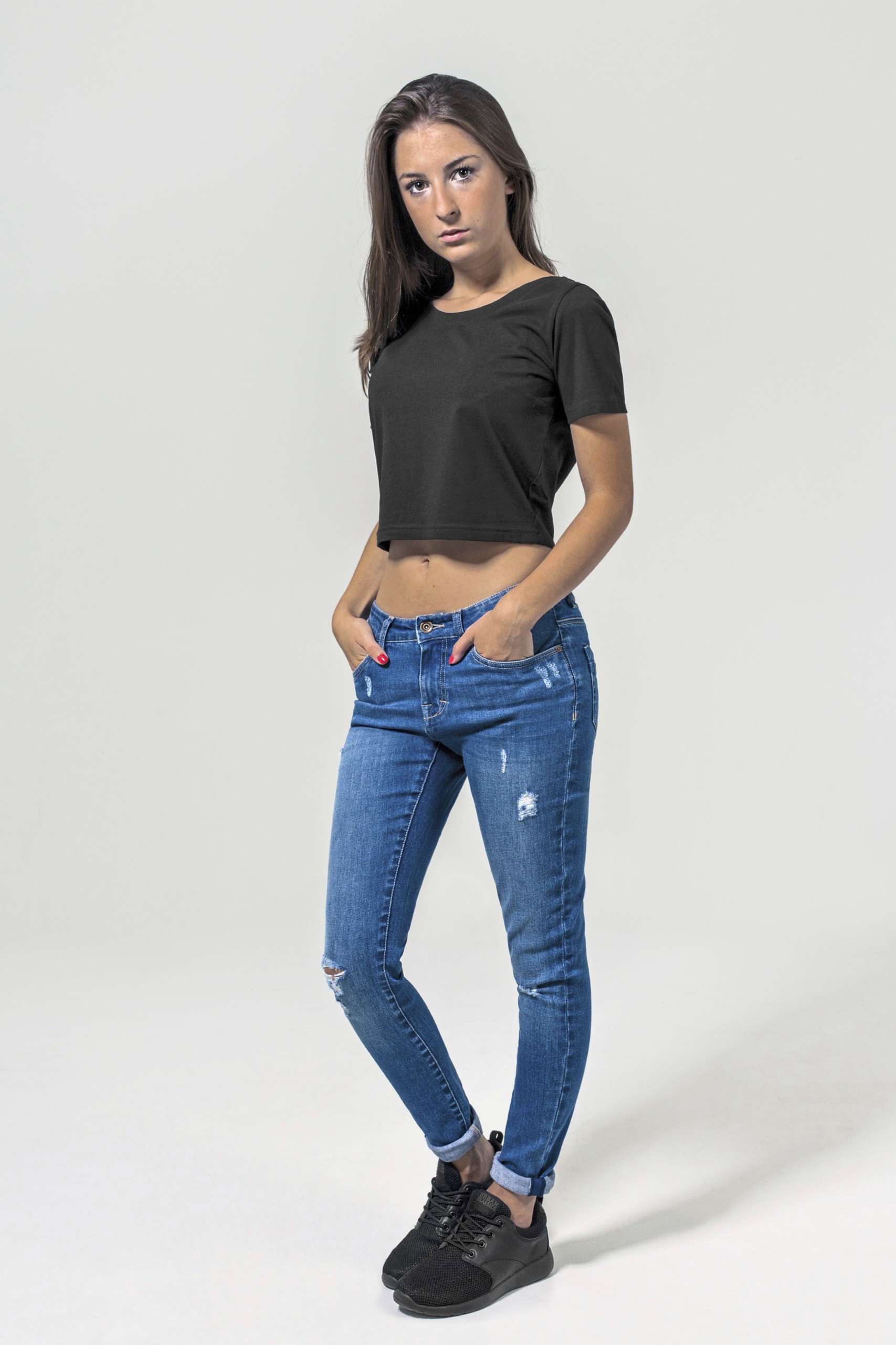 Build Your Brand - Build Your Brand - Ladies´ Cropped Tee - BY042