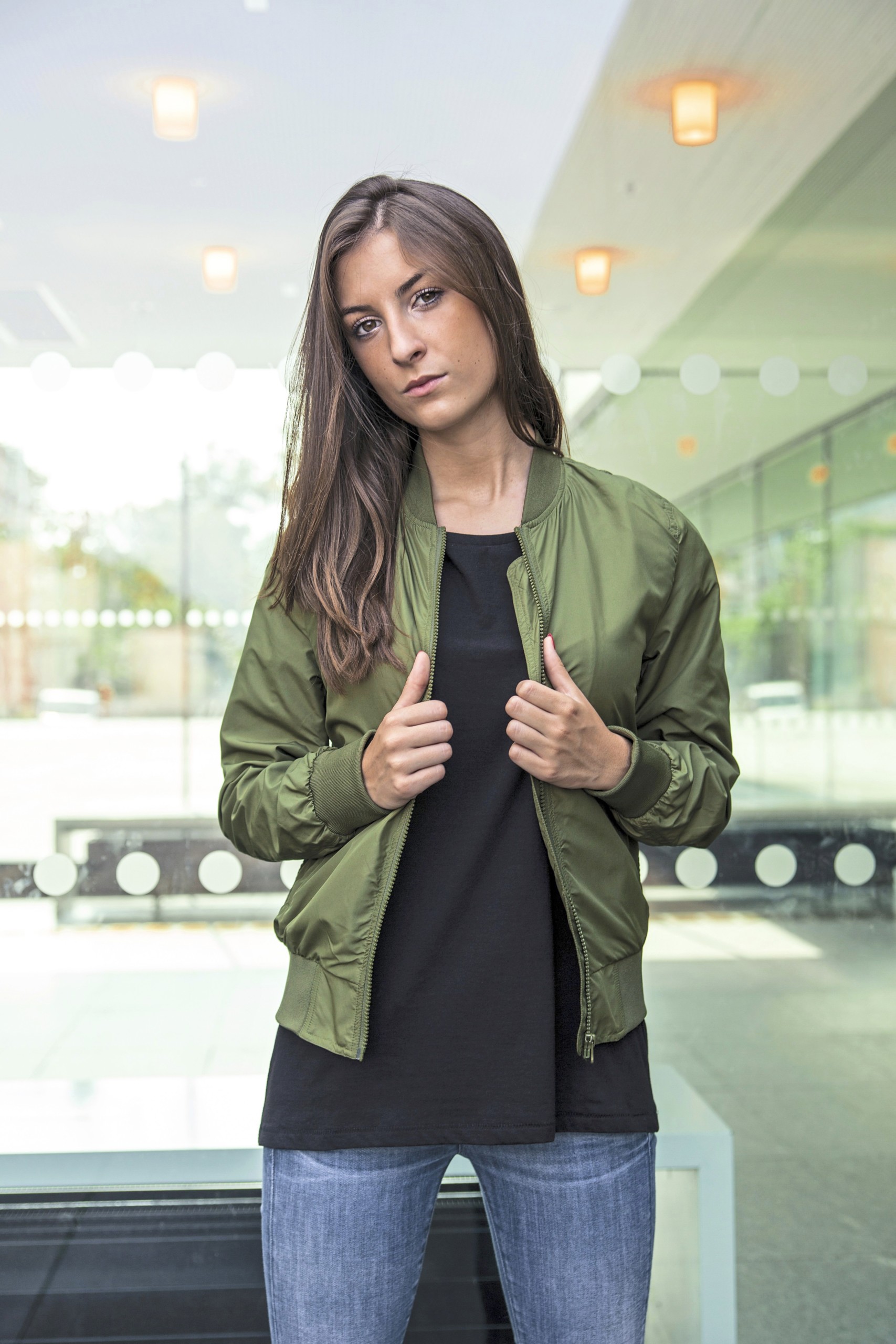 Build Your Brand - Build Your Brand - Ladies´ Nylon Bomber Jacket - BY044