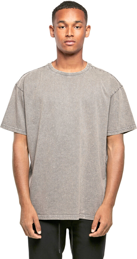 LS - T-Shirts - Build Your Brand - Acid Washed Heavy Oversize Tee - BY189