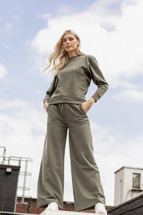 Lange Hose - SF Women - Women´s Sustainable Fashion Wide Leg Joggers - SF431