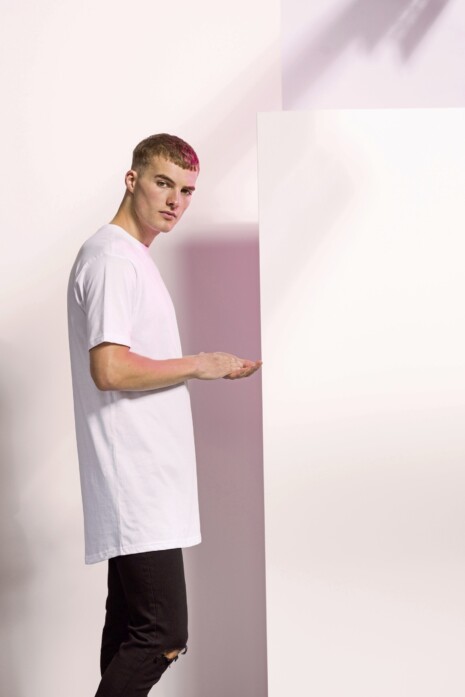 LS - Fashion T-Shirts | Rundhals - SF Men - Men´s Longline T-Shirt With Dipped Hem - SFM258