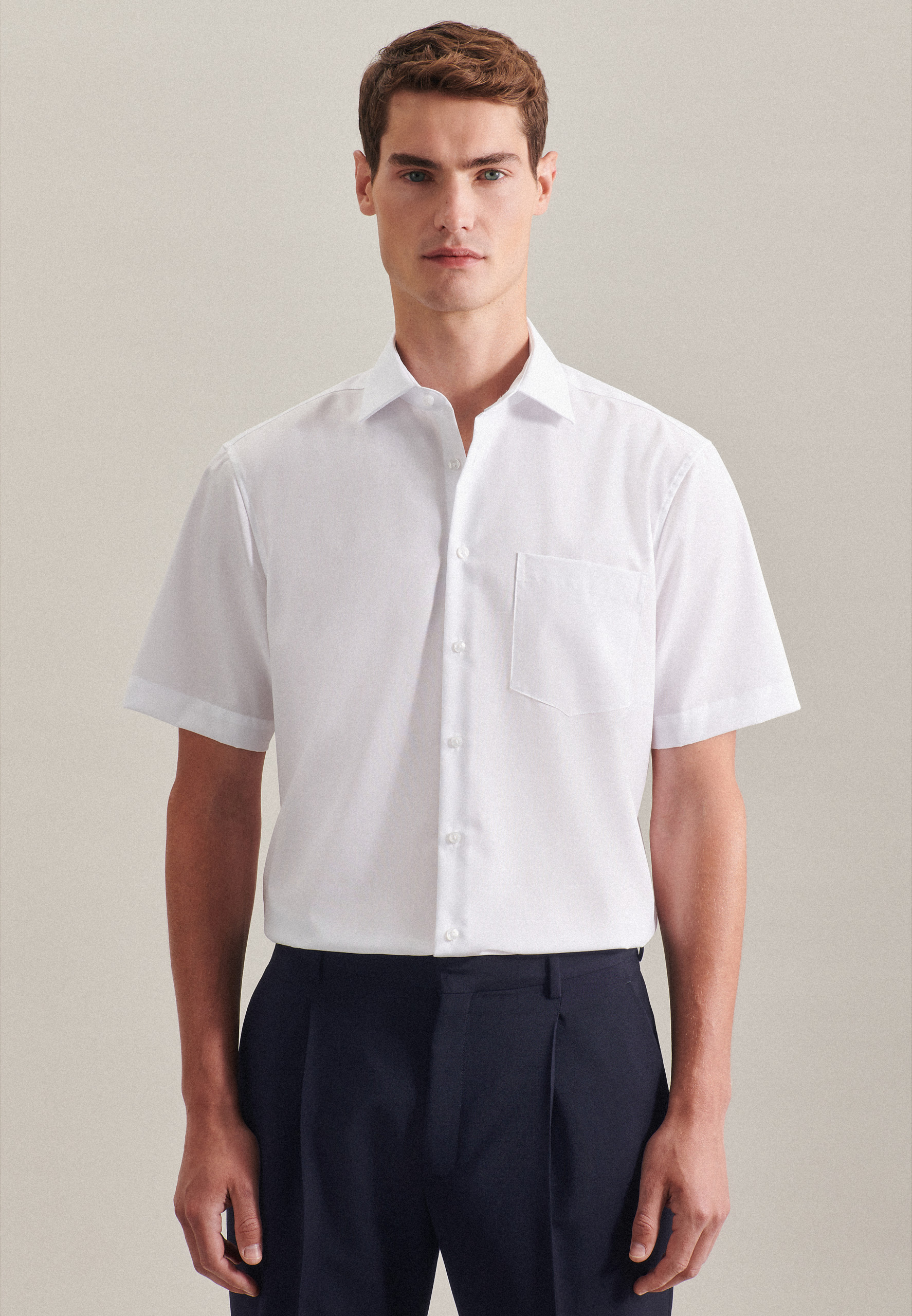Hemd / Bluse (Diverse) - Seidensticker - Men´s Shirt Regular Fit Short Sleeve - SN003001