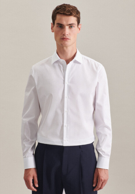 LS - Hemden - Seidensticker - Men´s Shirt Shaped Fit Oxford Longsleeve - SN293677