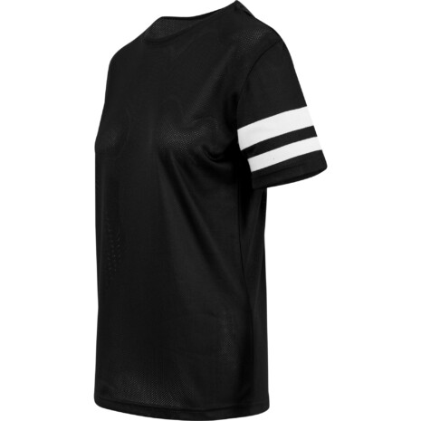 Ladies' Mesh Stripe Tee BUILD YOUR BRAND BY033
