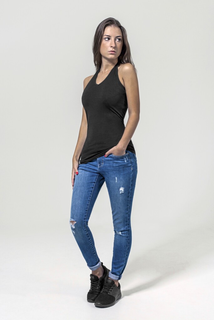 BUILD YOUR BRANDLadies´ Neckholder Shirt | BY038