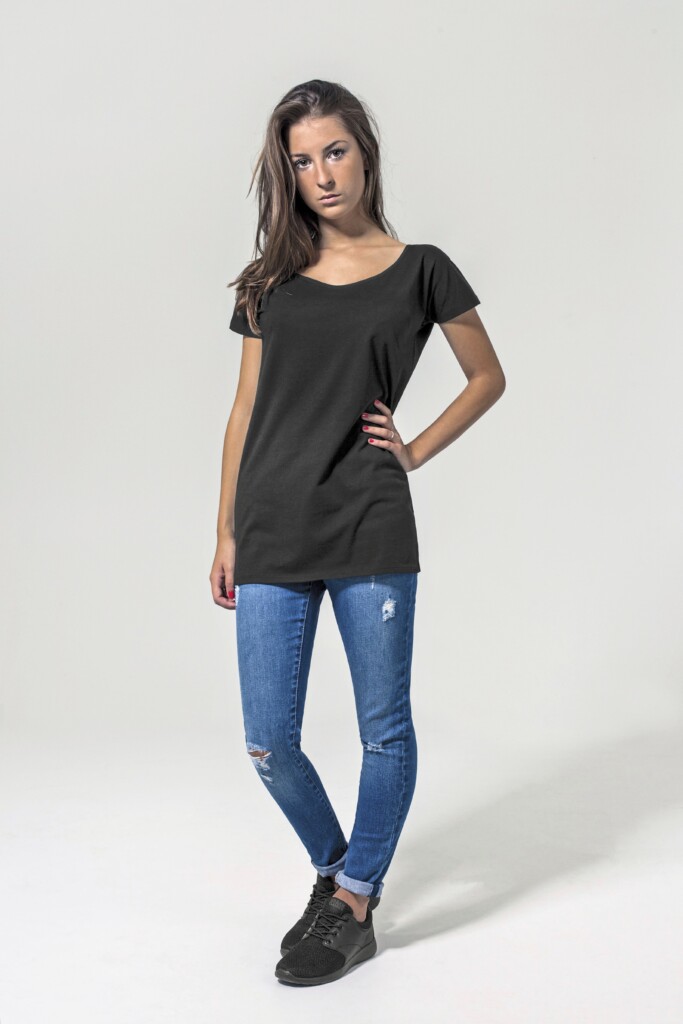 BUILD YOUR BRANDLadies´ Wideneck Tee | BY039