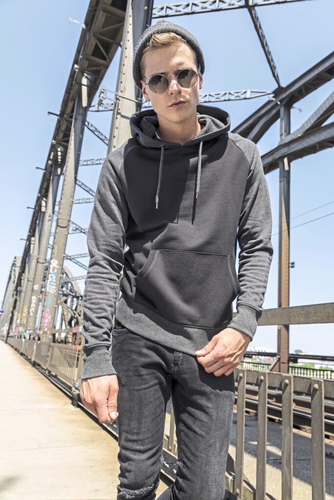 BUILD YOUR BRAND Raglan Hoody | BY077