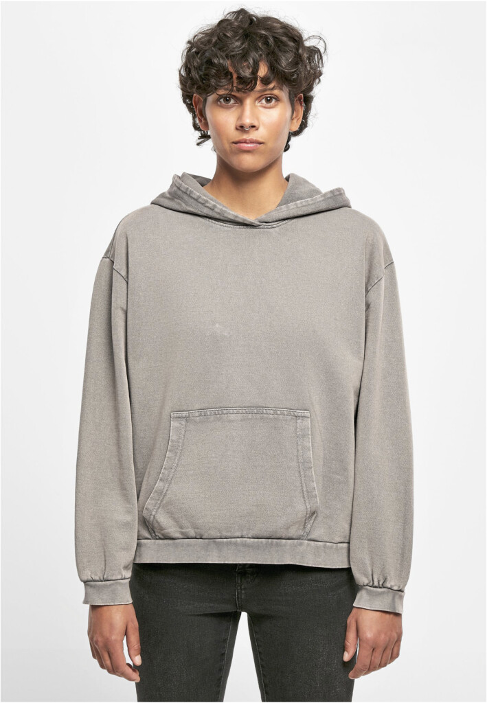BUILD YOUR BRAND Ladies´ Acid Washed Oversize Hoody | BY194