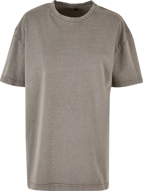 Ladies Oversized Acid Wash Tee BUILD YOUR BRAND BY270