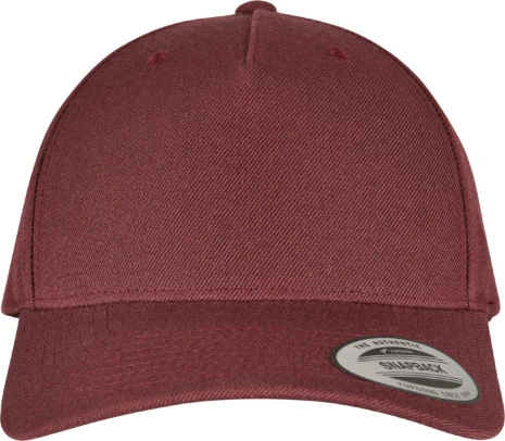 YP Classics 5-Panel Premium Curved Visor Snapback Cap FLEXFIT FX5789M