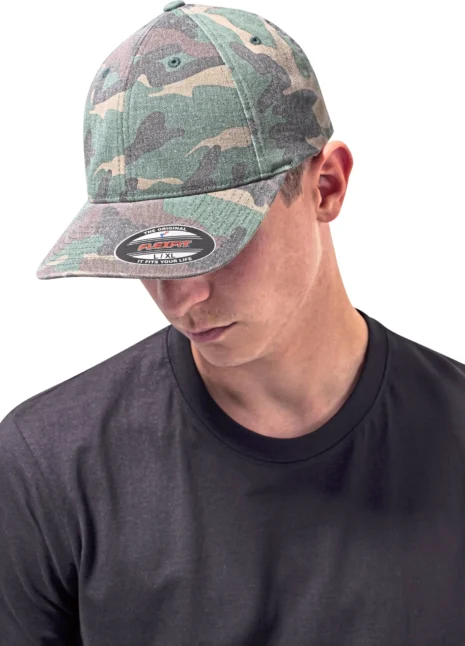 FLEXFIT Flexfit Garmet Washed Camo Cap FX6977CA Flexfit Garmet Washed Camo Cap FLEXFIT FX6977CA