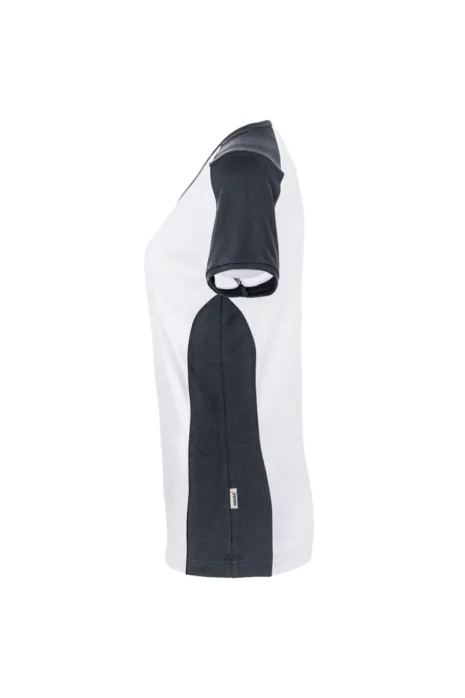HAKRO women's V-shirt contrast MIKRALINAR® HK190 Women's V-shirt Contrast MIKRALINAR® HAKRO HK190