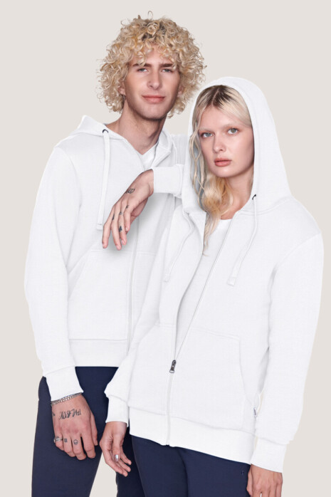 Premium hooded sweatshirt HAKRO white HK605