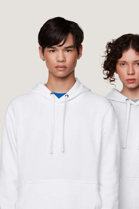 HAKRO Kapuzen-Sweatshirt Premium HK601 weiß Kapuzen-Sweatshirt Premium HAKRO weiß HK601