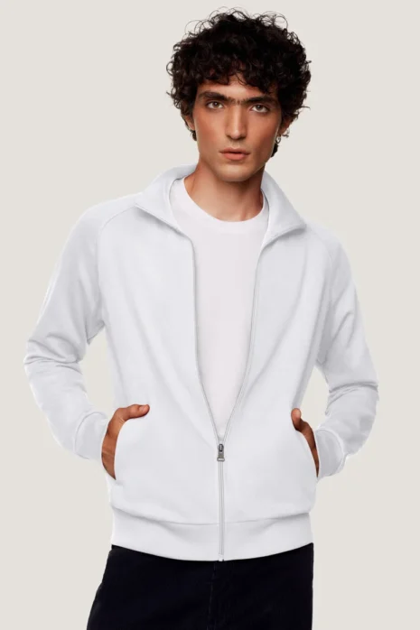 HAKRO Sweatjacke College HK606 weiß Sweatjacke College HAKRO weiß HK606