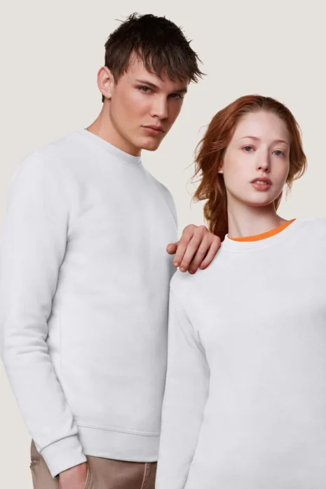 HAKRO Sweatshirt MIKRALINAR® HK475 weiß Sweatshirt MIKRALINAR® HAKRO weiß HK475
