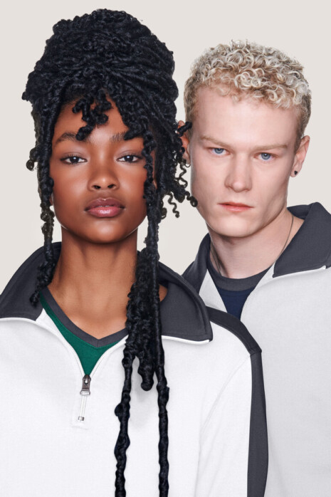 HAKRO Zip-Sweatshirt Contrast MIKRALINAR® HK476 white/anthracite Zip-up sweatshirt Contrast MIKRALINAR® HAKRO white/anthracite HK476