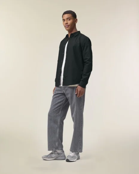 STANLEY/STELLA Stanley Styler Shirt STWM969 Black Stanley Styler Shirt STANLEY/STELLA Black STWM969