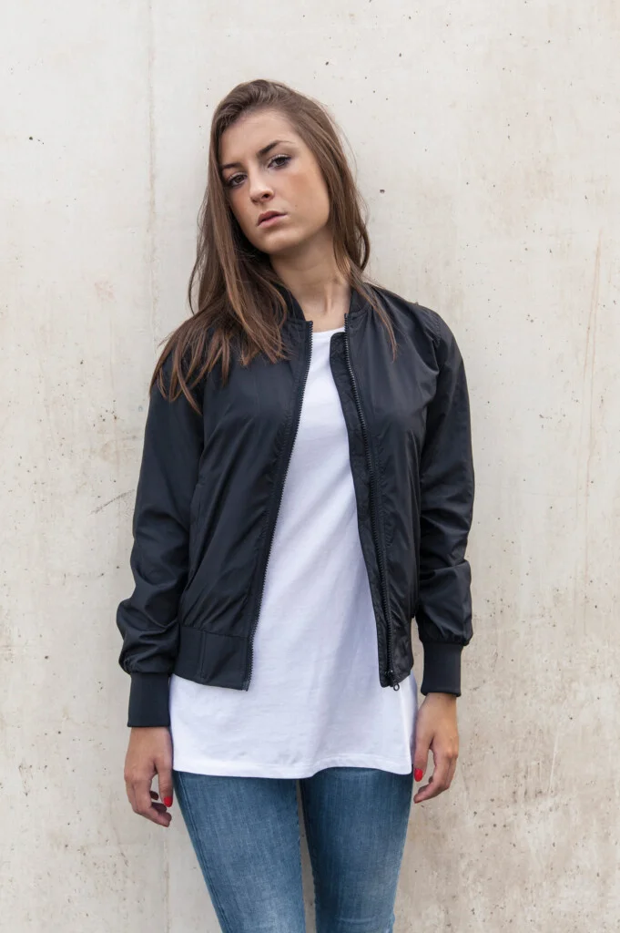 BUILD YOUR BRAND Ladies´ Nylon Bomber Jacket | BY044