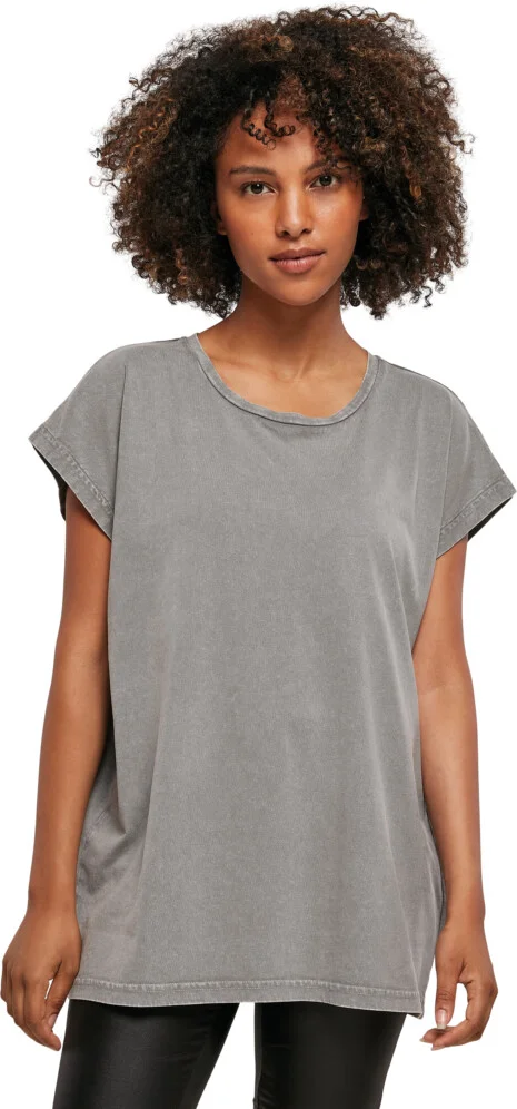 Ladies´ Acid Washed Extended Shoulder Tee Ladies´ Acid Washed Extended Shoulder Tee