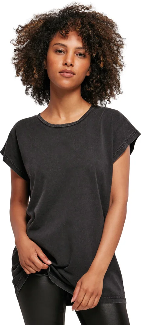 Ladies´ Acid Washed Extended Shoulder Tee Ladies´ Acid Washed Extended Shoulder Tee