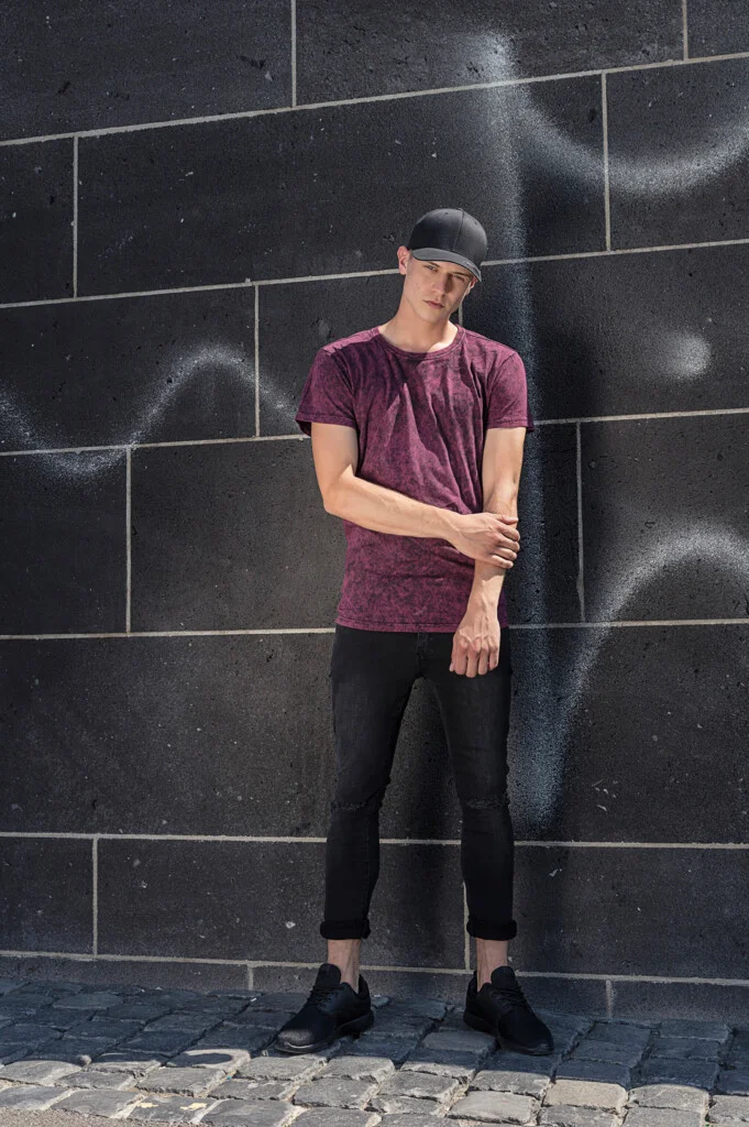 BUILD YOUR BRAND Acid Washed Tee | BY070
