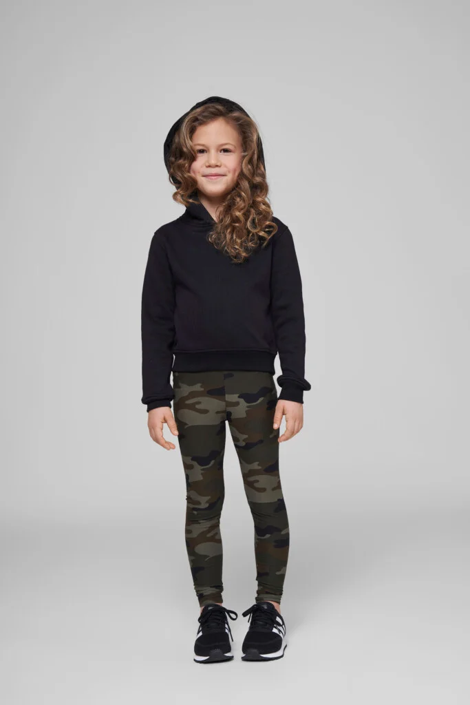 BUILD YOUR BRAND Girls Cropped Sweat Hoody | BY113