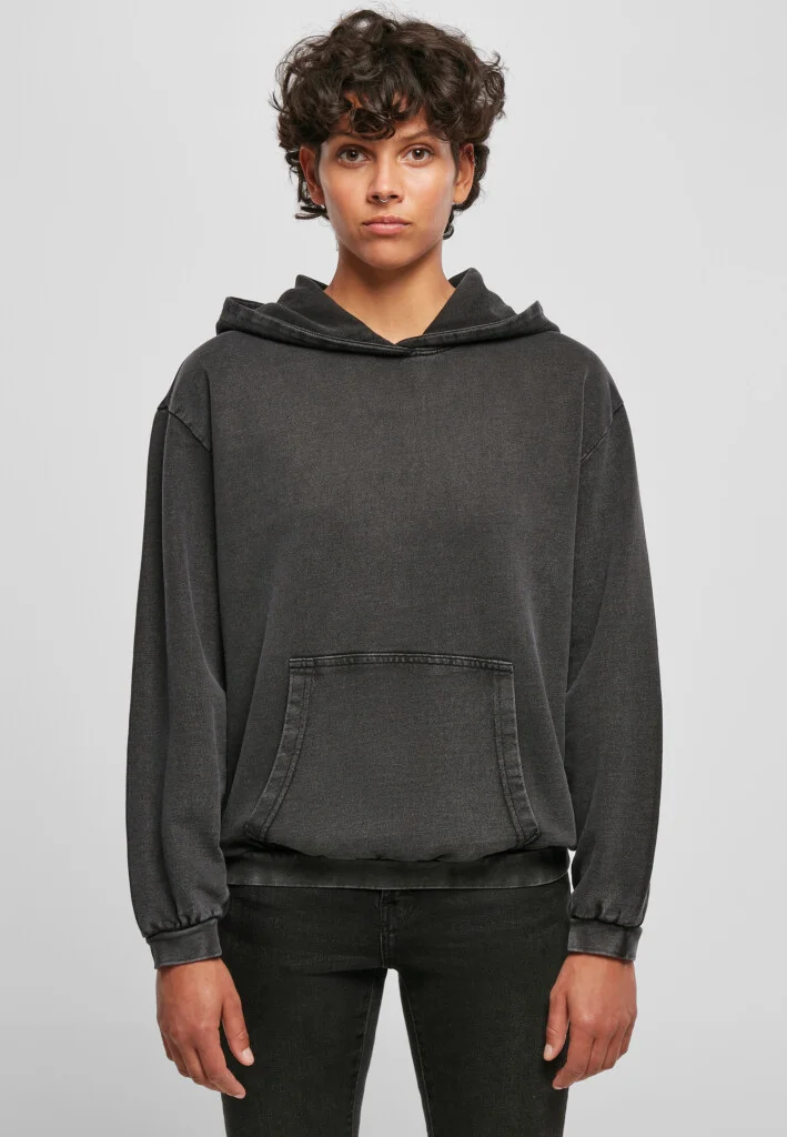 BUILD YOUR BRAND Ladies´ Acid Washed Oversize Hoody | BY194