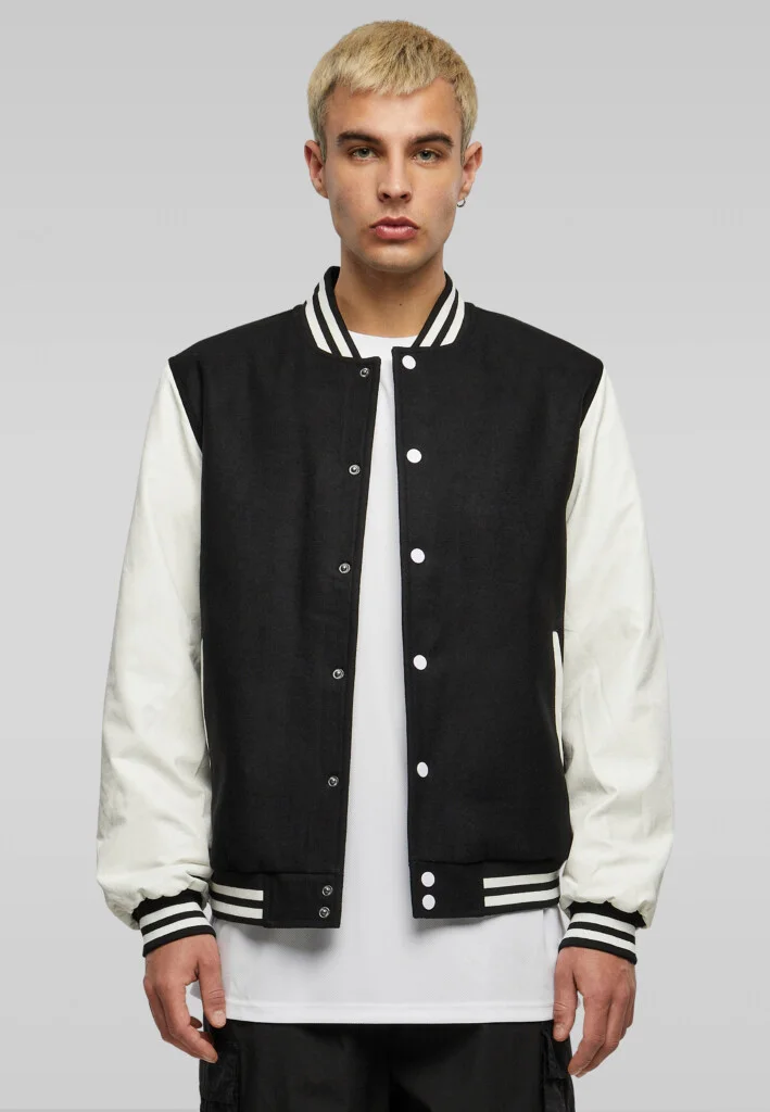 BUILD YOUR BRAND Oldschool College Jacket | BY269