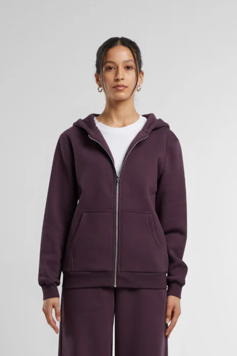 Ladies Fluffy Zip Hoody