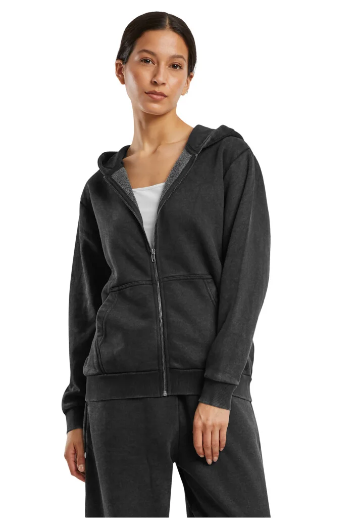 Ladies Vintage Heavy Zip Hoody