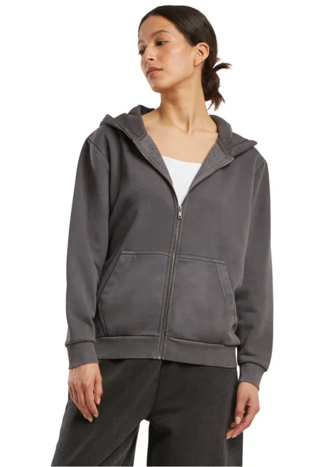 Ladies Vintage Heavy Zip Hoody
