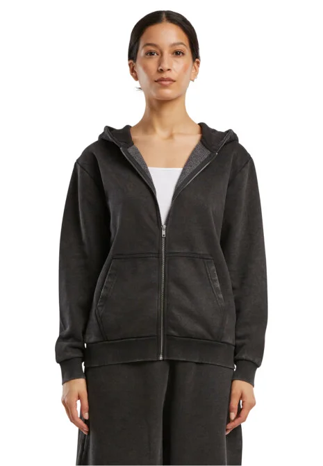 Ladies Vintage Heavy Zip Hoody