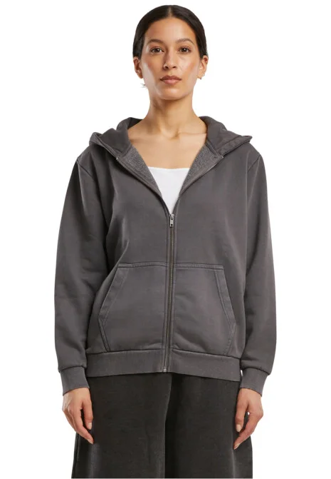 Ladies Vintage Heavy Zip Hoody