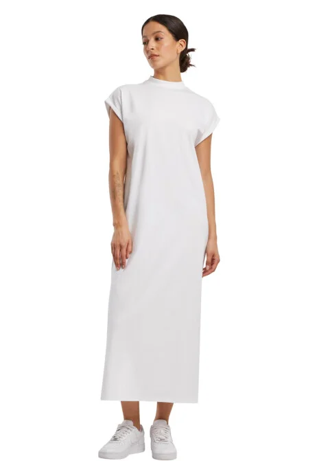 Ladies Long Extended Shoulder Dress