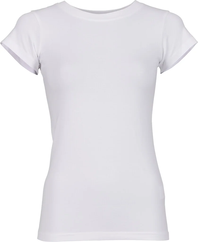 BUILD YOUR BRAND Ladies Basic Stretch Tee | BY384
