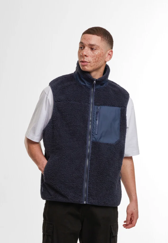 BUILD YOUR BRAND Bonded Sherpa Vest | BY407