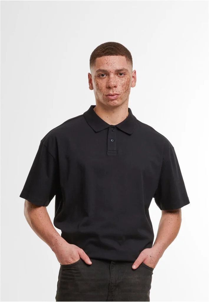 BUILD YOUR BRAND Oversized Polo Shirt | BY421