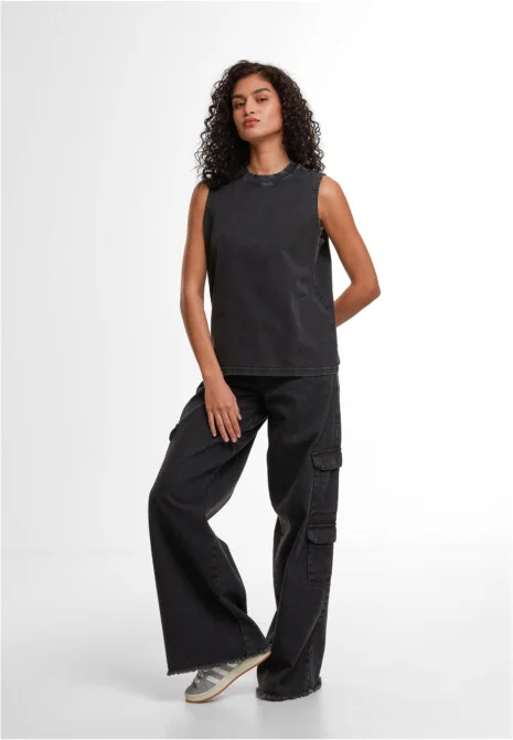 Ladies Vintage Washed Sleeveless Tee