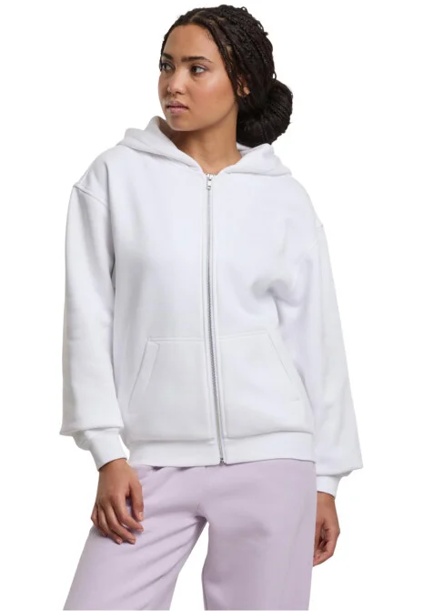 Ladies Loose Fit Zip Hoodie