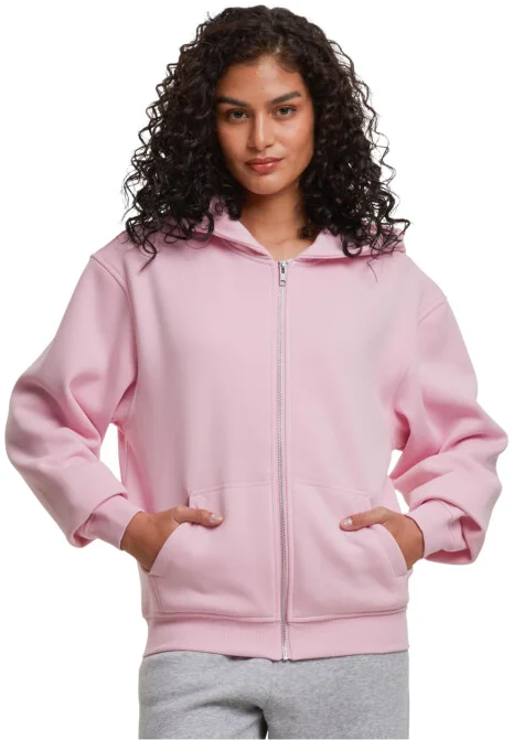 Ladies Loose Fit Zip Hoodie