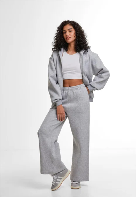 Ladies Loose Fit Zip Hoodie