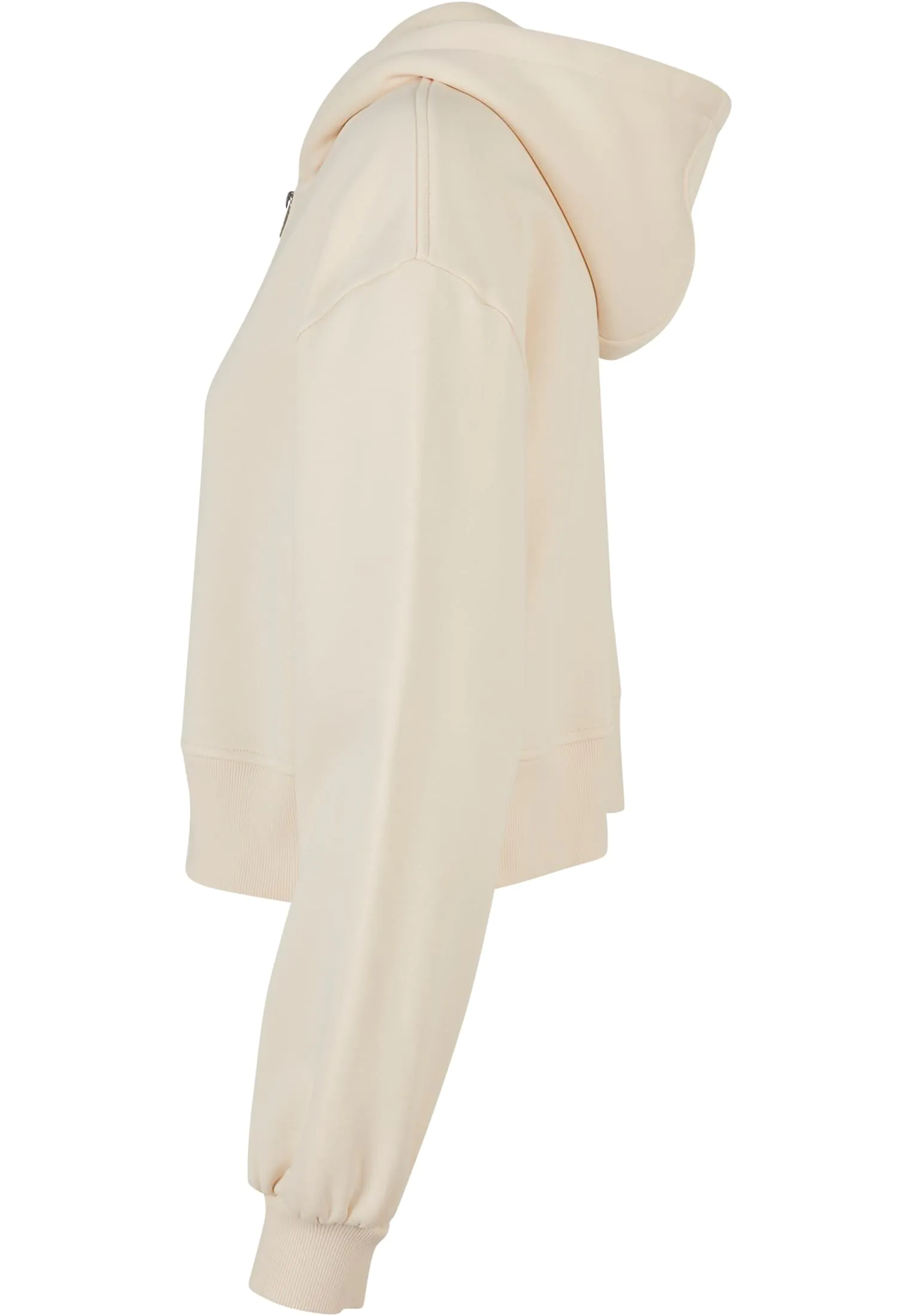 BUILD YOUR BRAND Ladies Short Oversized Zip Jacket | BY237