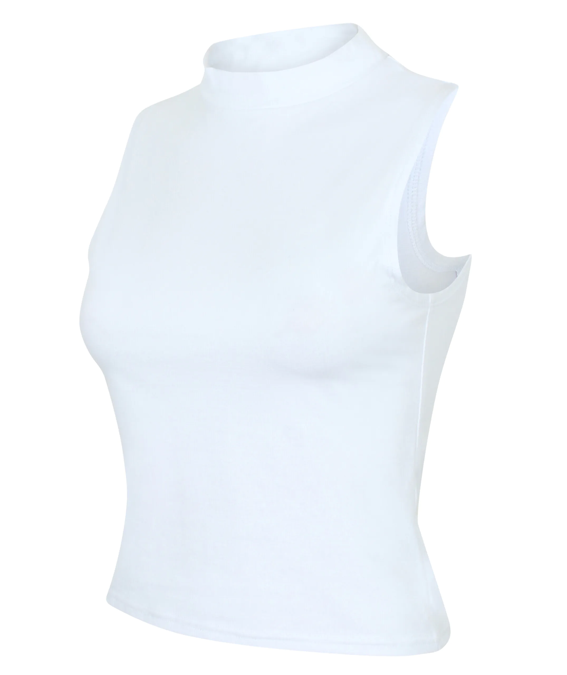 SF170-4-Side-SF-Women-Womens-High-Neck-Crop-Vest-Digital SKINNIFIT WOMENWomen's High Neck Crop Vest | SF170
