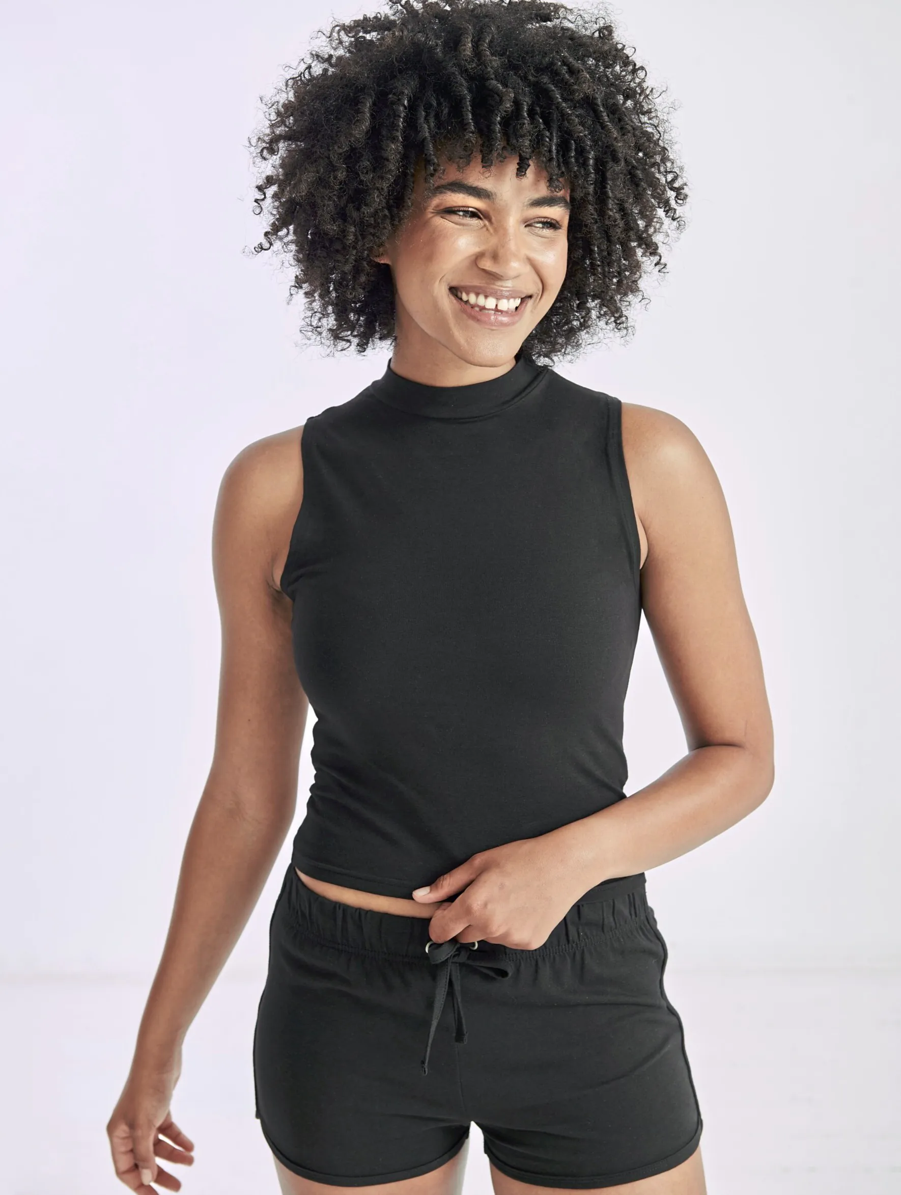 SF170-SF-Women-Womens-High-Neck-Crop-Vest-Digital SKINNIFIT WOMENWomen's High Neck Crop Vest | SF170