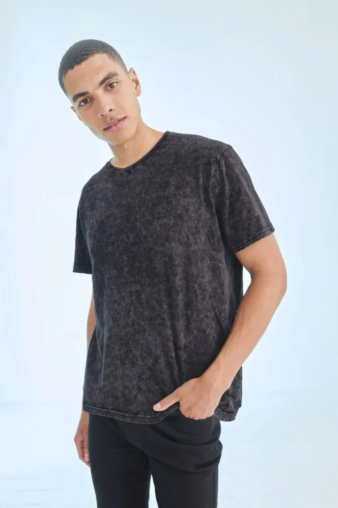 SKINNIFIT MENUnisex Washed Band T | SFM203