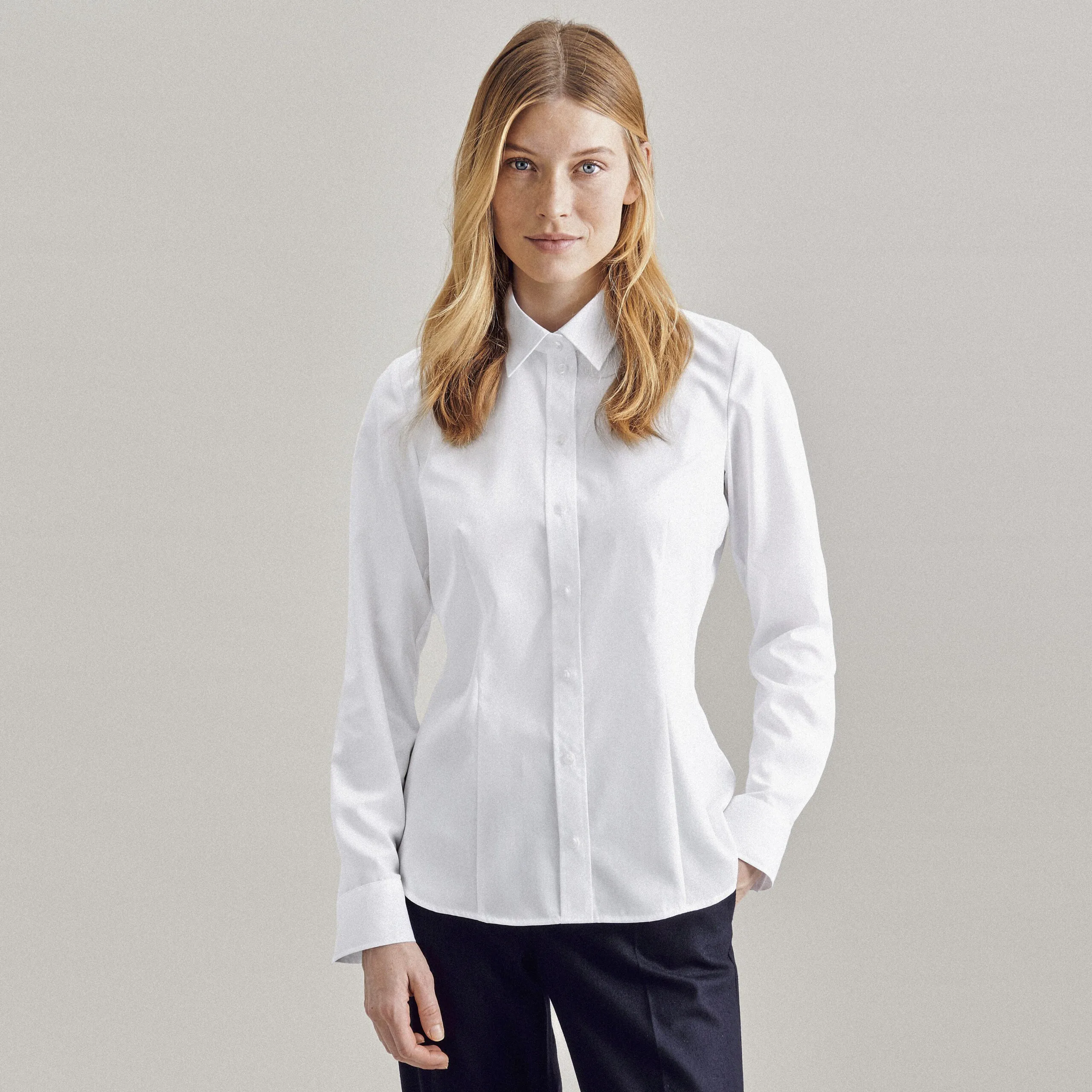 SEIDENSTICKER Women´s Blouse Regular Fit Oxford Longsleeve | SN080660