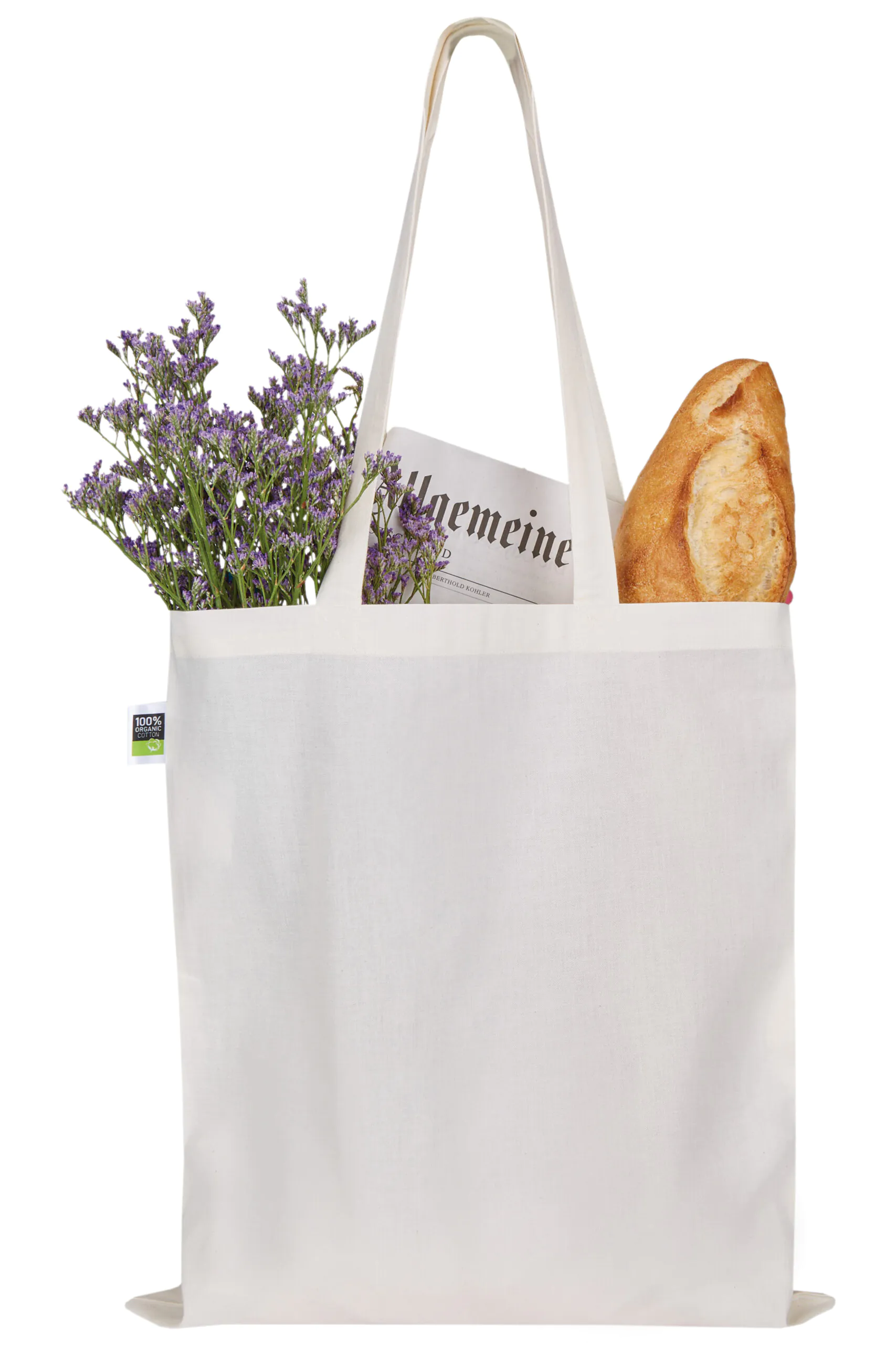 PRINTWEAR Fairtrade Cotton Bag Long Handles | XT600N